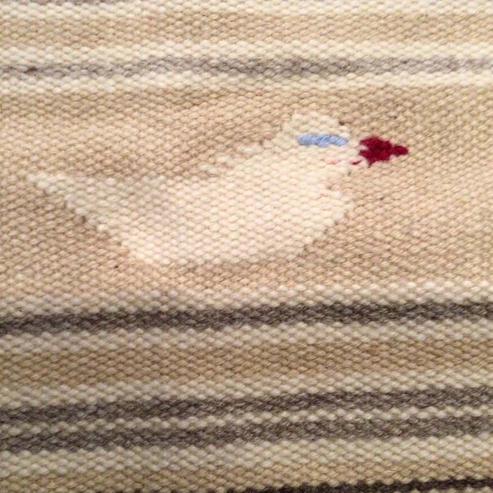 Ortega’s handwoven wool fringed duck textile - Picture 8 of 10